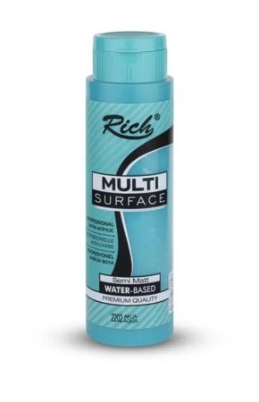 Rich 500 cc Multi Surface Akrilik Boya - 2202 Akua Renk Akrilik Hobi Boyası