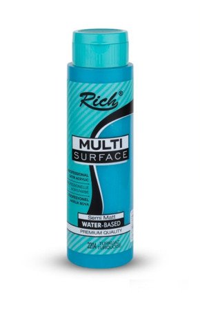 Rich 500 cc Multi Surface Akrilik Boya - 2204 Turkuaz Renk Akrilik Hobi Boyası