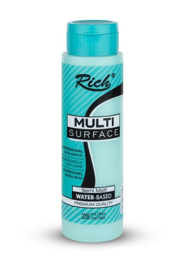 Rich 500 cc Multi Surface Akrilik Boya - 2206 Patina Renk Akrilik Hobi Boyası, 8691302101206, Hobi Boyaları, 8691302101206