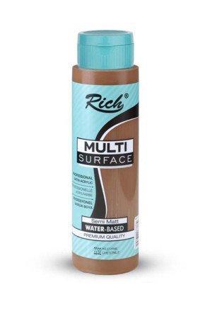 Rich 500 cc Multi Surface Akrilik Boya - 2232 Kestane Renk Akrilik Hobi Boyası
