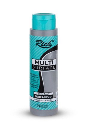 Rich 500 cc Multi Surface Akrilik Boya - 2240 İs Siyah Renk Akrilik Hobi Boyası Rich 500 cc Multi Surface Akrilik Boya - 2240 İs Siyah Renk Akrilik Hobi Boyası