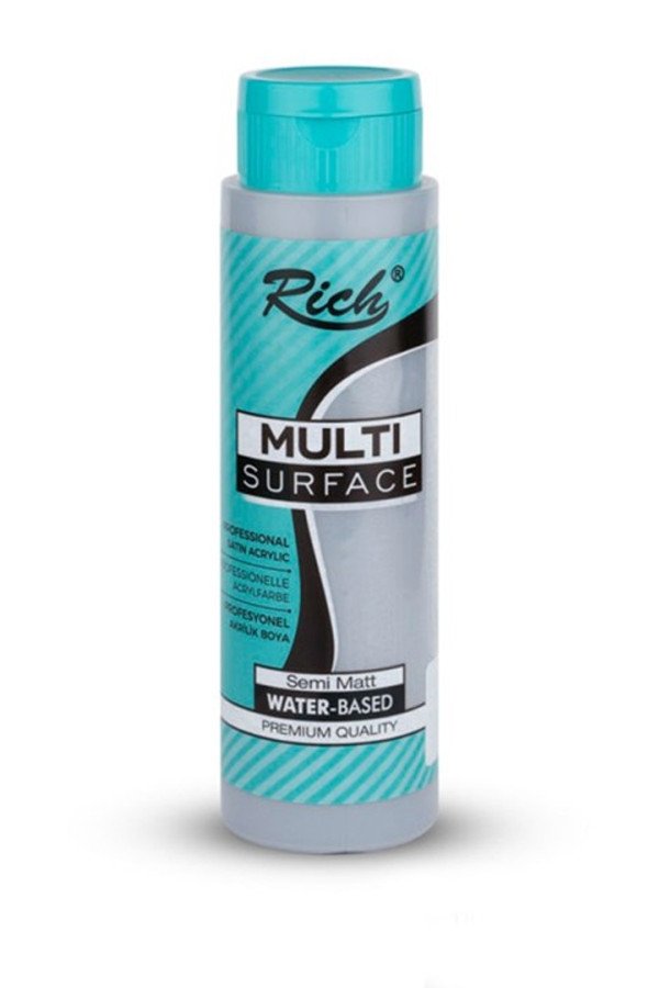 Rich 500 cc Multi Surface Akrilik Boya - 2288 Gri Yeşil Renk Akrilik Hobi Boyası, 8682374110756, Hobi Boyaları, 8682374110756