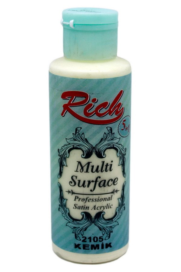 Rich Multi Surface 120 cc Akrilik Boya - Rich Kemik 2105 Hobi Boyası Rich Multi Surface 120 cc Akrilik Boya - Rich Kemik 2105 Hobi Boyası