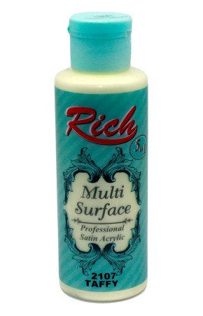 Rich Multi Surface 120 cc Akrilik Boya - Rich Taffy  2107 Hobi Boyası