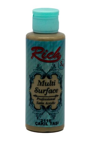 Rich Multi Surface 120 cc Akrilik Boya - Rich Çakıl Taşı 2116 Hobi Boyası Rich Multi Surface 120 cc Akrilik Boya - Rich Çakıl Taşı 2116 Hobi Boyası