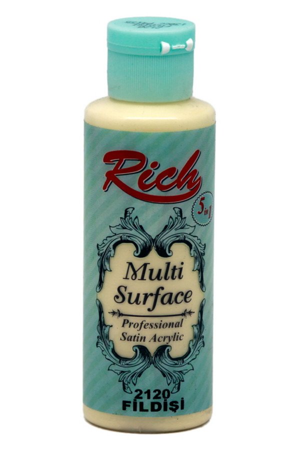 Rich Multi Surface 120 cc Akrilik Boya - Rich Fildişi 2120 Hobi Boyası Rich Multi Surface 120 cc Akrilik Boya - Rich Fildişi 2120 Hobi Boyası