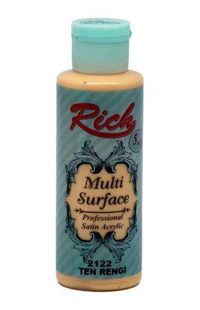 Rich Multi Surface 120 cc Akrilik Boya - Rich Ten Rengi 2122 Hobi Boyası