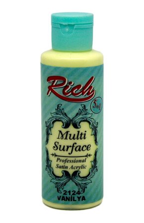 Rich Multi Surface 120 cc Akrilik Boya - Rich Vanilya 2124 Hobi Boyası