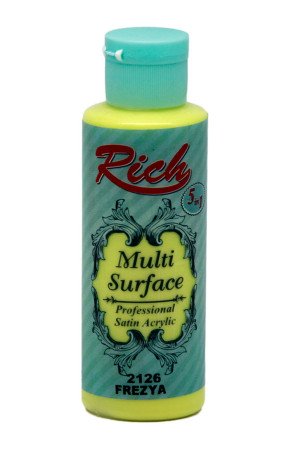 Rich Multi Surface 120 cc Akrilik Boya - Rich Frezya 2126 Hobi Boyası