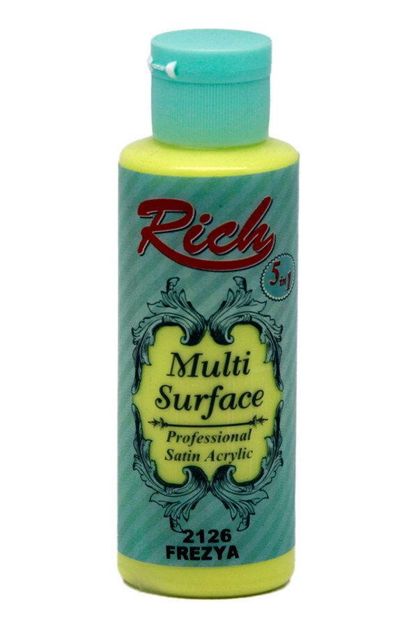 Rich Multi Surface 120 cc Akrilik Boya - Rich Frezya 2126 Hobi Boyası Rich Multi Surface 120 cc Akrilik Boya - Rich Frezya 2126 Hobi Boyası