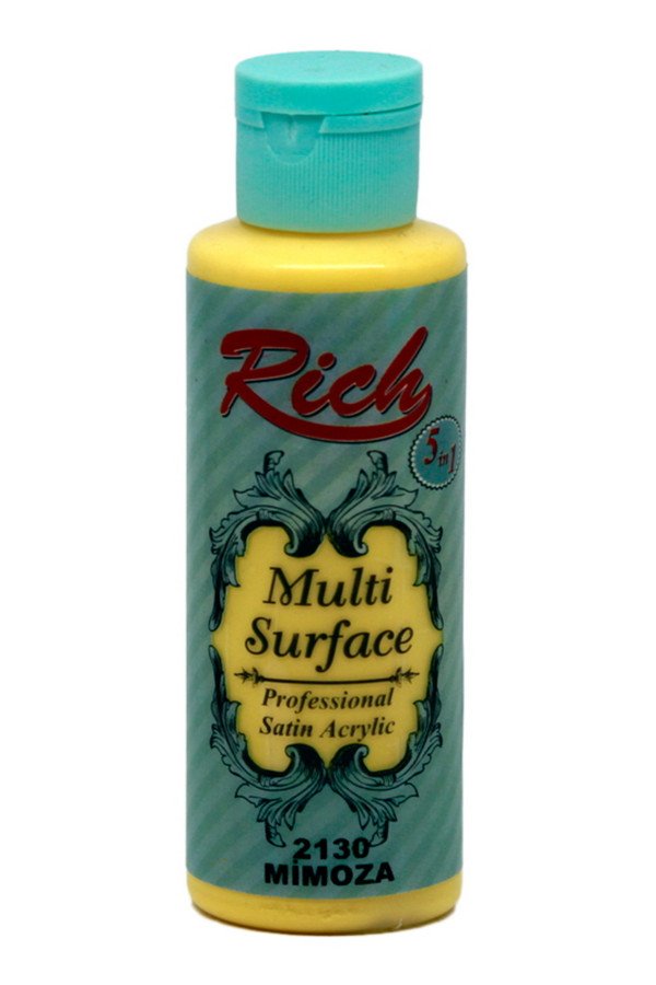 Rich Multi Surface 120 cc Akrilik Boya - Rich Mimoza 2120 Hobi Boyası Rich Multi Surface 120 cc Akrilik Boya - Rich Mimoza 2120 Hobi Boyası