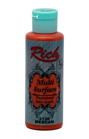 Rich Multi Surface 120 cc Akrilik Boya - Rich Mercan 2136 Hobi Boyası Rich Multi Surface 120 cc Akrilik Boya - Rich Mercan 2136 Hobi Boyası