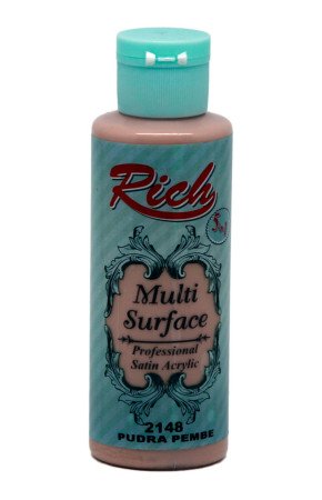 Rich Multi Surface 120 cc Akrilik Boya - Rich Pudra Pembe 2148 Hobi Boyası Rich Multi Surface 120 cc Akrilik Boya - Rich Pudra Pembe 2148 Hobi Boyası