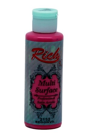 Rich Multi Surface 120 cc Akrilik Boya - Rich Begonvil 2152 Hobi Boyası Rich Multi Surface 120 cc Akrilik Boya - Rich Begonvil 2152 Hobi Boyası