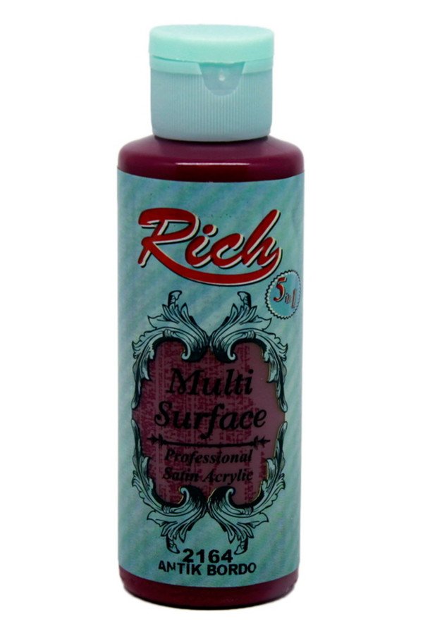 Rich Multi Surface 120 cc Akrilik Boya - Rich Antik Bordo 2164 Hobi Boyası Rich Multi Surface 120 cc Akrilik Boya - Rich Antik Bordo 2164 Hobi Boyası