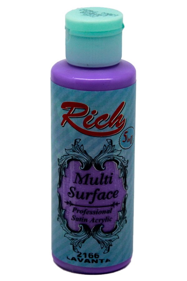 Rich Multi Surface 120 cc Akrilik Boya - Rich Lavanta 2166 Hobi Boyası Rich Multi Surface 120 cc Akrilik Boya - Rich Lavanta 2166 Hobi Boyası