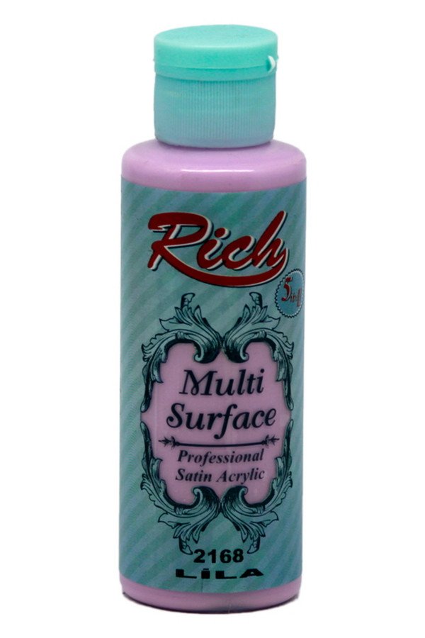Rich Multi Surface 120 cc Akrilik Boya - Rich Lila 2168 Hobi Boyası Rich Multi Surface 120 cc Akrilik Boya - Rich Lila 2168 Hobi Boyası