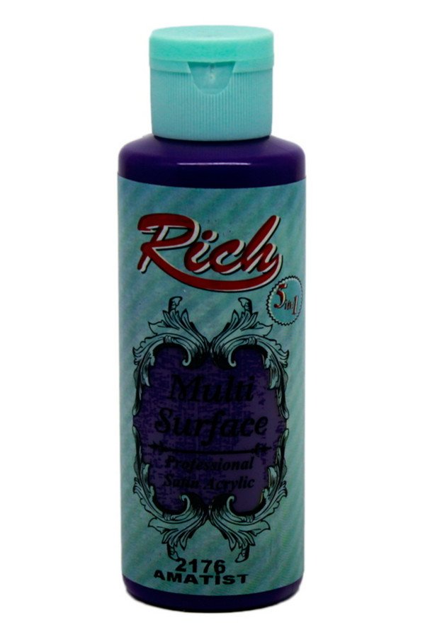 Rich Multi Surface 120 cc Akrilik Boya - Rich Amatist 2176 Hobi Boyası Rich Multi Surface 120 cc Akrilik Boya - Rich Amatist 2176 Hobi Boyası