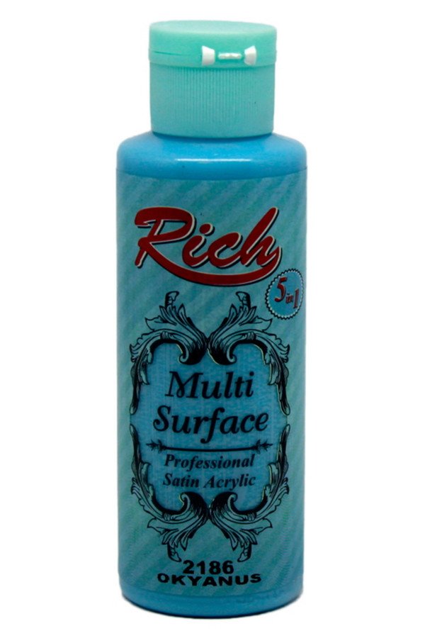 Rich Multi Surface 120 cc Akrilik Boya - Rich Okyanus 2186 Hobi Boyası Rich Multi Surface 120 cc Akrilik Boya - Rich Okyanus 2186 Hobi Boyası