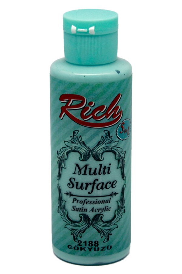 Rich Multi Surface 120 cc Akrilik Boya - Rich Gökyüzü 2188 Hobi Boyası