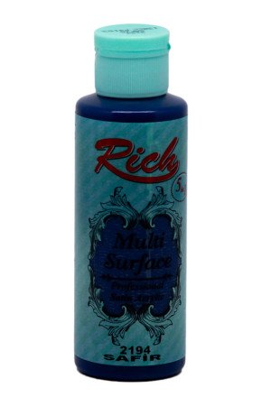 Rich Multi Surface 120 cc Akrilik Boya - Rich Safir 2194 Hobi Boyası Rich Multi Surface 120 cc Akrilik Boya - Rich Safir 2194 Hobi Boyası