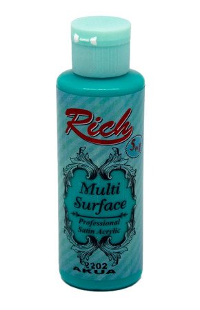 Rich Multi Surface 120 cc Akrilik Boya - Rich Akua 2202 Hobi Boyası Rich Multi Surface 120 cc Akrilik Boya - Rich Akua 2202 Hobi Boyası