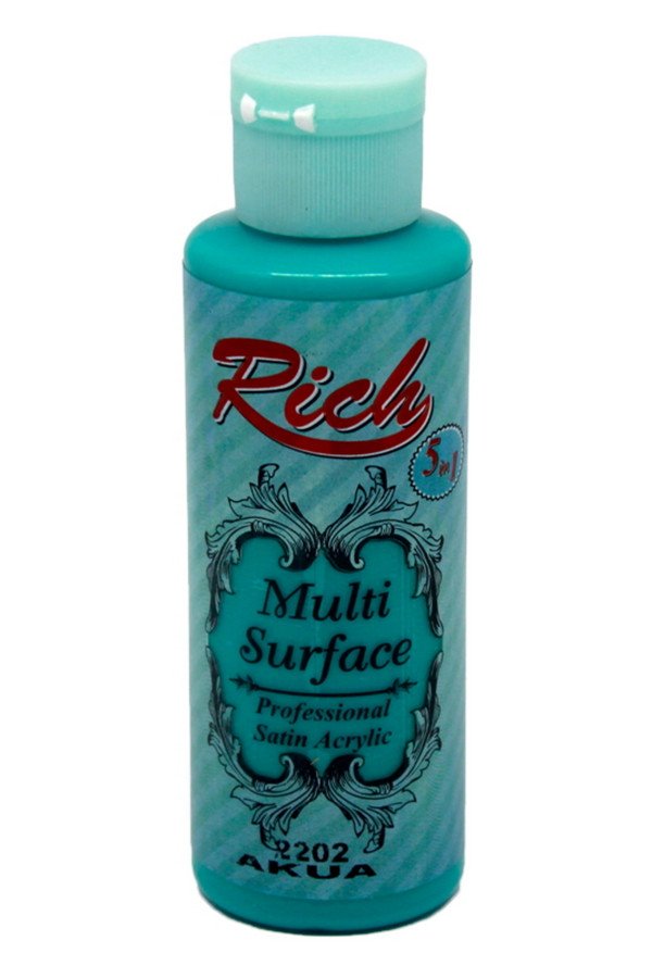 Rich Multi Surface 120 cc Akrilik Boya - Rich Akua 2202 Hobi Boyası Rich Multi Surface 120 cc Akrilik Boya - Rich Akua 2202 Hobi Boyası