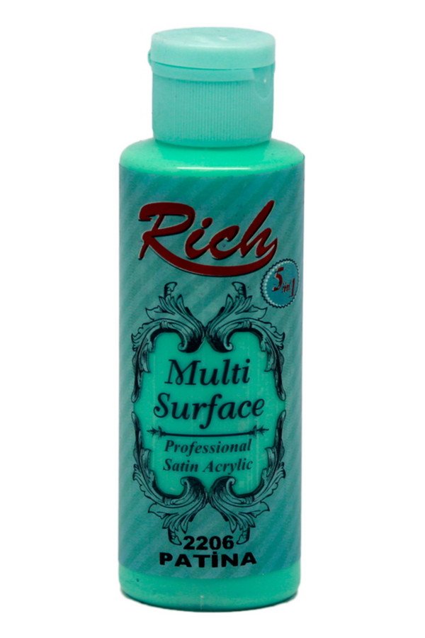 Rich Multi Surface 120 cc Akrilik Boya - Rich Patina 2206 Hobi Boyası