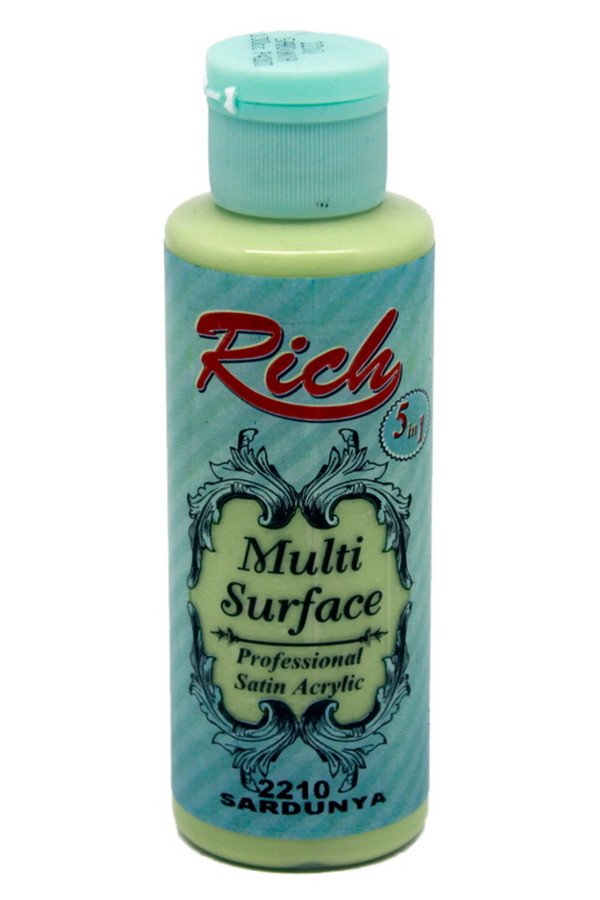 Rich Multi Surface 120 cc Akrilik Boya - Rich Sardunya 2210 Hobi Boyası Rich Multi Surface 120 cc Akrilik Boya - Rich Sardunya 2210 Hobi Boyası