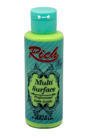 Rich Multi Surface 120 cc Akrilik Boya - Rich Tropik 2214 Hobi Boyası Rich Multi Surface 120 cc Akrilik Boya - Rich Tropik 2214 Hobi Boyası