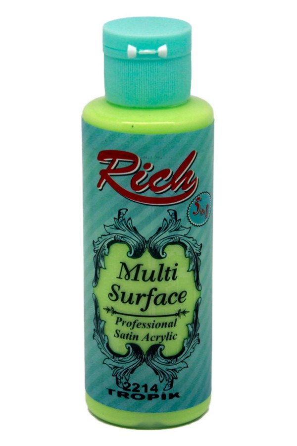 Rich Multi Surface 120 cc Akrilik Boya - Rich Tropik 2214 Hobi Boyası Rich Multi Surface 120 cc Akrilik Boya - Rich Tropik 2214 Hobi Boyası