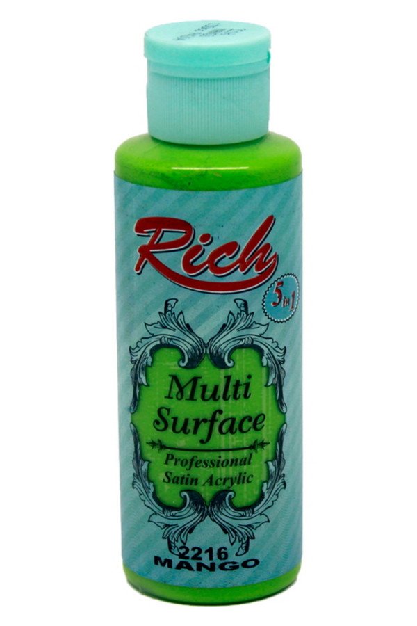 Rich Multi Surface 120 cc Akrilik Boya - Rich Mango 2216 Hobi Boyası Rich Multi Surface 120 cc Akrilik Boya - Rich Mango 2216 Hobi Boyası