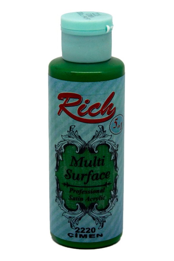 Rich Multi Surface 120 cc Akrilik Boya - Rich Çimen 2220 Hobi Boyası Rich Multi Surface 120 cc Akrilik Boya - Rich Çimen 2220 Hobi Boyası