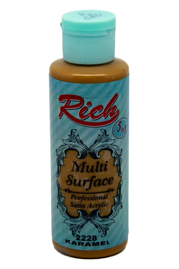 Rich Multi Surface 120 cc Akrilik Boya - Rich Karamel 2228 Hobi Boyası Rich Multi Surface 120 cc Akrilik Boya - Rich Karamel 2228 Hobi Boyası