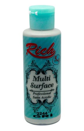 Rich Multi Surface 120 cc Akrilik Boya - Rich Gri 2244 Hobi Boyası Rich Multi Surface 120 cc Akrilik Boya - Rich Gri 2244 Hobi Boyası