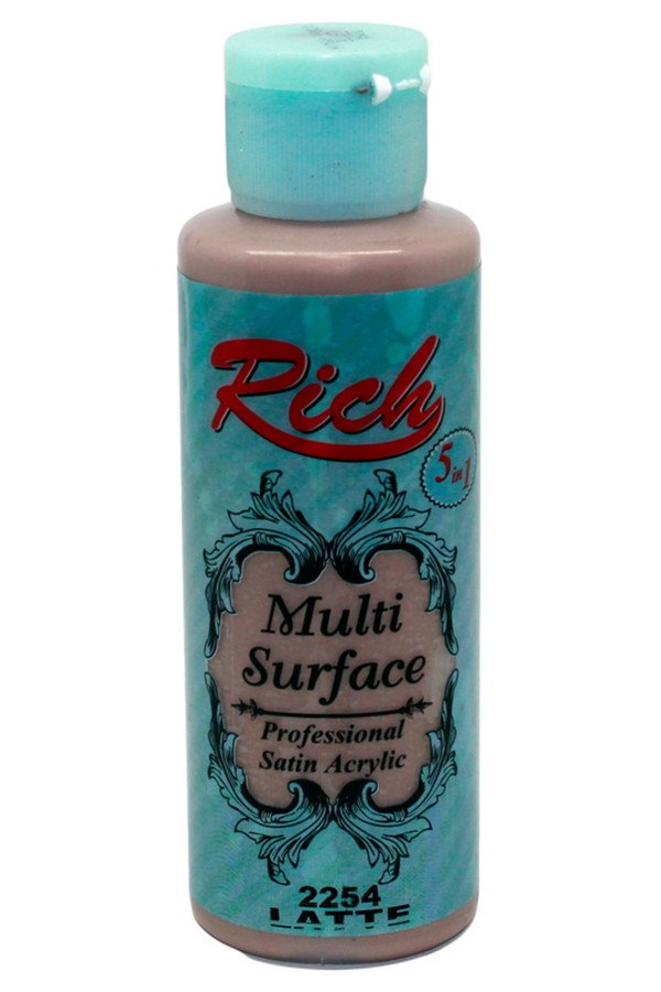 Rich Multi Surface 120 cc Akrilik Boya - Rich Latte 2254 Hobi Boyası Rich Multi Surface 120 cc Akrilik Boya - Rich Latte 2254 Hobi Boyası