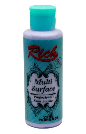 Rich Multi Surface 120 cc Akrilik Boya - Rich Pudra Mor 2258 Hobi Boyası Rich Multi Surface 120 cc Akrilik Boya - Rich Pudra Mor 2258 Hobi Boyası
