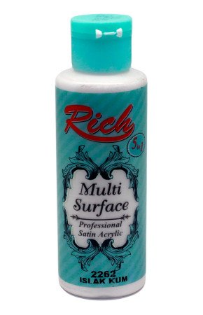 Rich Multi Surface 120 cc Akrilik Boya - Rich Islak Kum 2262 Hobi Boyası Rich Multi Surface 120 cc Akrilik Boya - Rich Islak Kum 2262 Hobi Boyası