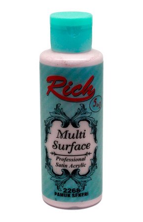 Rich Multi Surface 120 cc Akrilik Boya - Rich Pamuk Şekeri 2268 Hobi Boyası Rich Multi Surface 120 cc Akrilik Boya - Rich Pamuk Şekeri 2268 Hobi Boyası