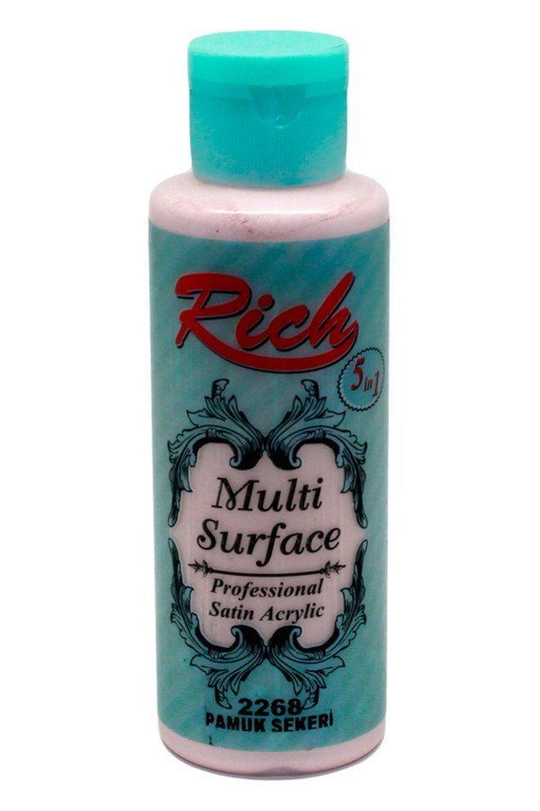 Rich Multi Surface 120 cc Akrilik Boya - Rich Pamuk Şekeri 2268 Hobi Boyası