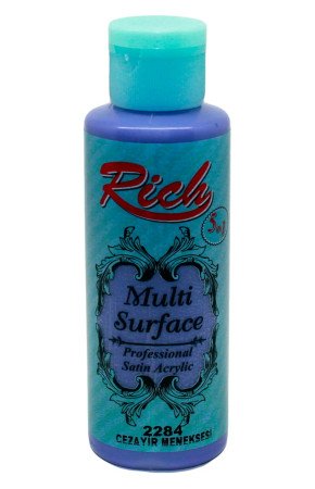 Rich Multi Surface 120 cc Akrilik Boya - Rich Cezayir Menekşesi 2284 Hobi Boyası Rich Multi Surface 120 cc Akrilik Boya - Rich Cezayir Menekşesi 2284 Hobi Boyası