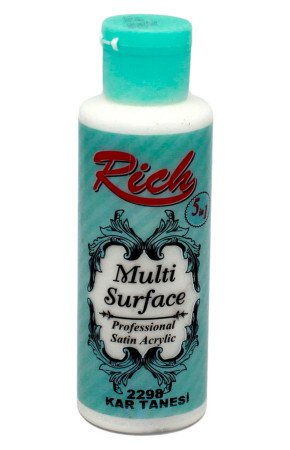 Rich Multi Surface 120 cc Akrilik Boya - Kar Tanesi 2298 Rich Multi Surface 120 cc Akrilik Boya - Kar Tanesi 2298