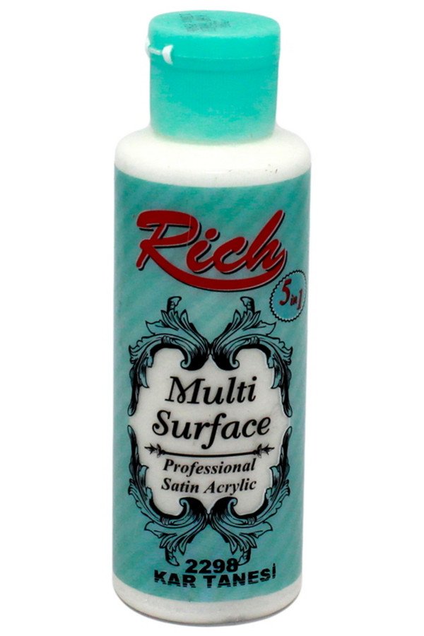 Rich Multi Surface 120 cc Akrilik Boya - Kar Tanesi 2298 Rich Multi Surface 120 cc Akrilik Boya - Kar Tanesi 2298