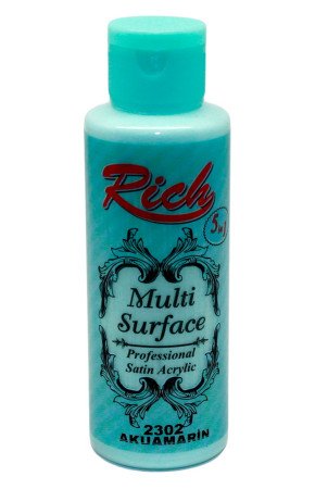 Rich Multi Surface 120 cc Akrlik Boya - Akuamarin 2302 Rich Multi Surface 120 cc Akrlik Boya - Akuamarin 2302