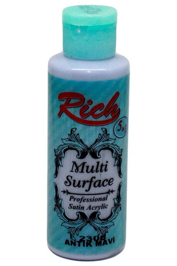 Rich Multi Surface 120 cc Akrilik Boya - Antik Mavi 2306 Rich Multi Surface 120 cc Akrilik Boya - Antik Mavi 2306