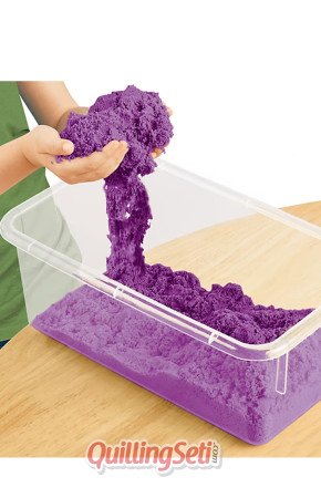 Kinetik Kum, Oyun Kumu Mor Renk, 500 gr, Farklı Renk Seçenekleriyle Eğlenceyi Keşfedin! Kinetik Kum, Oyun Kumu Mor Renk, 500 gr, Farklı Renk Seçenekleriyle Eğlenceyi Keşfedin!