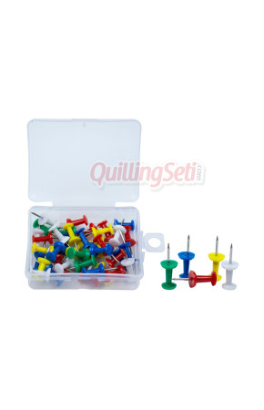 Harita Çivisi Renkli 40 Adetl Paket