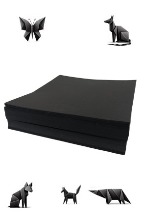 Quilling Seti Origami Kağıt Seti Siyah Renk 15X15cm 300 lü Paket Quilling Seti Origami Kağıt Seti Siyah Renk 15X15cm 300 lü Paket